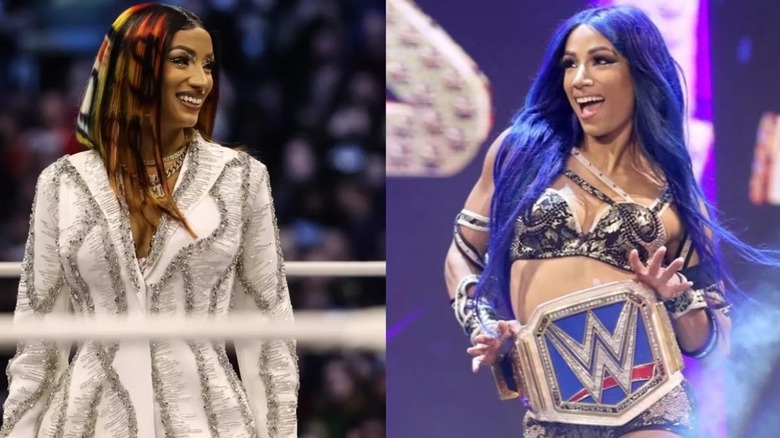 Two Split Images Show the Evolution of Sasha Banks to Mercedes Mone