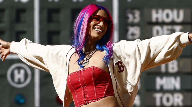 Mercedes Mone takes in Fenway Park