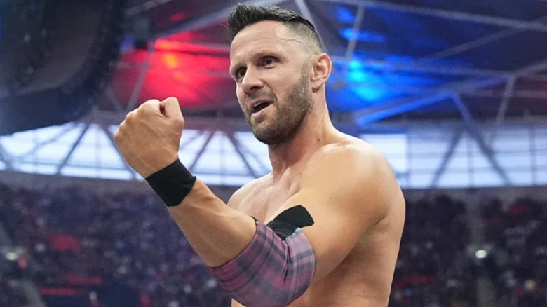 Nigel McGuinness raising his fist