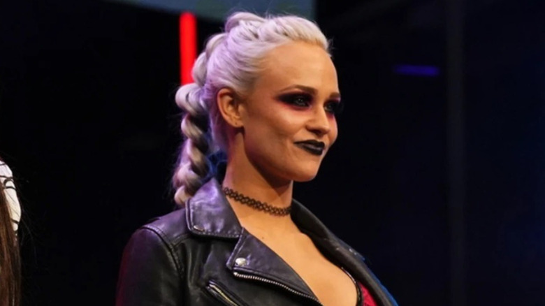 Penelope Ford making her entrance