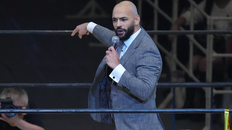 Ricochet cutting a promo