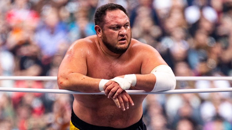 Samoa Joe at Wembley Stadium