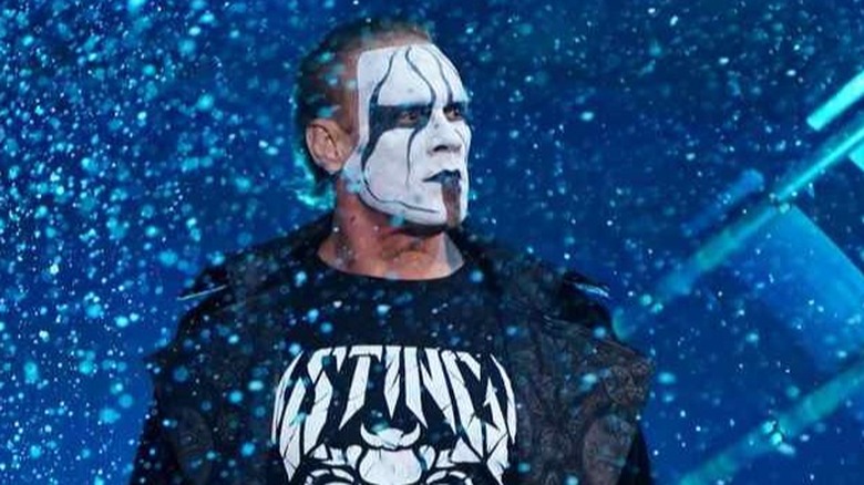 "The Icon" Sting makes his entrance in AEW