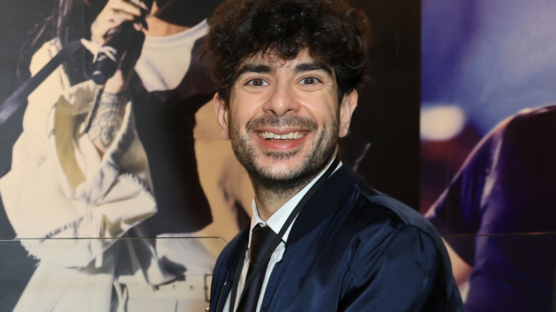 Tony Khan smiling