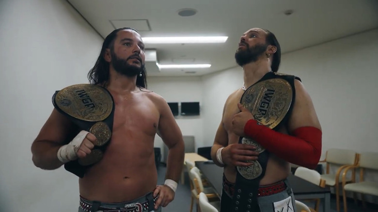 The Young Bucks address winning the IWGP Heavyweight Tag titles at Wrestle Dynasty