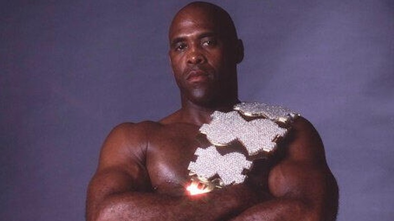 Virgil poses with the Million Dollar Championship.