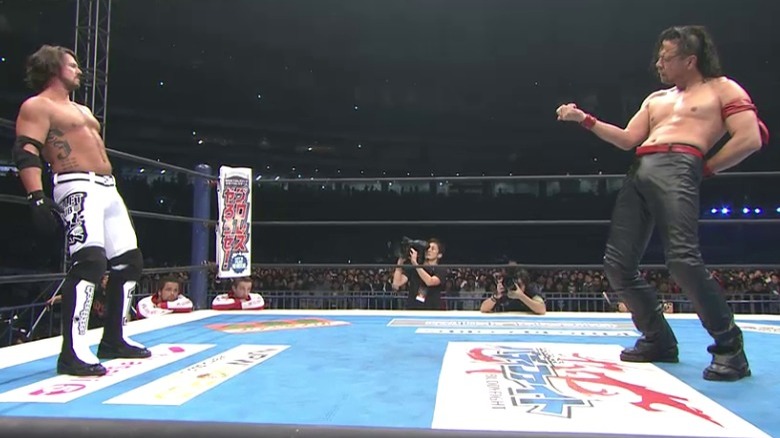 AJ Styles Shinsuke Nakamura wrestling ring