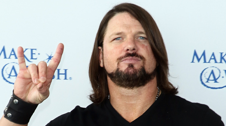 AJ Styles posing