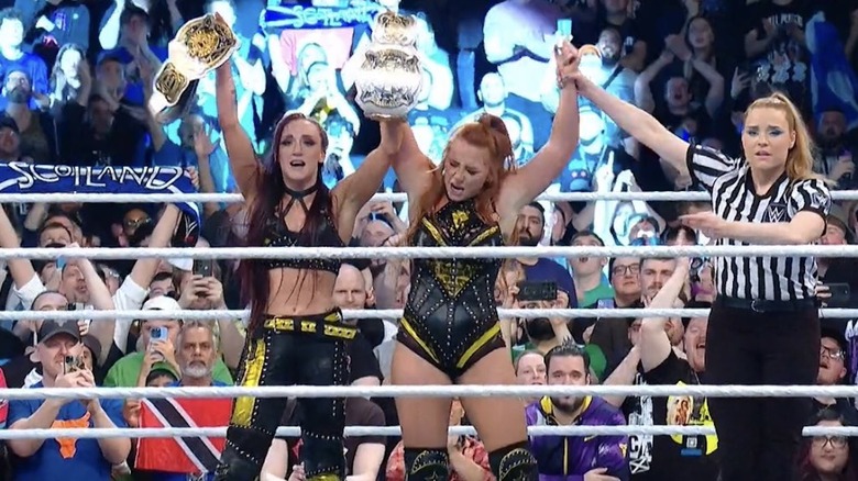 Isla Dawn and Alba Fyre win the WWE Women's Tag Team Championships.