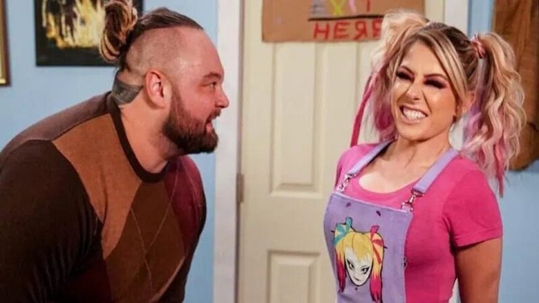 Bray Wyatt and Alexa Bliss in the Firefly Fun House