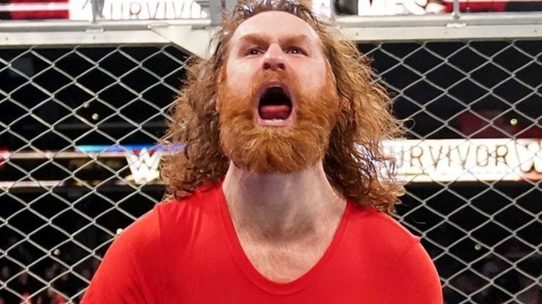 Sami Zayn showing his excitement