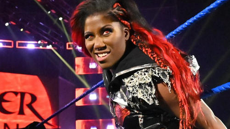 Ember Moon posing in the ring