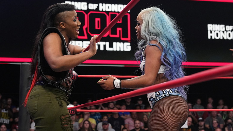 Athena and Kiera Hogan face off