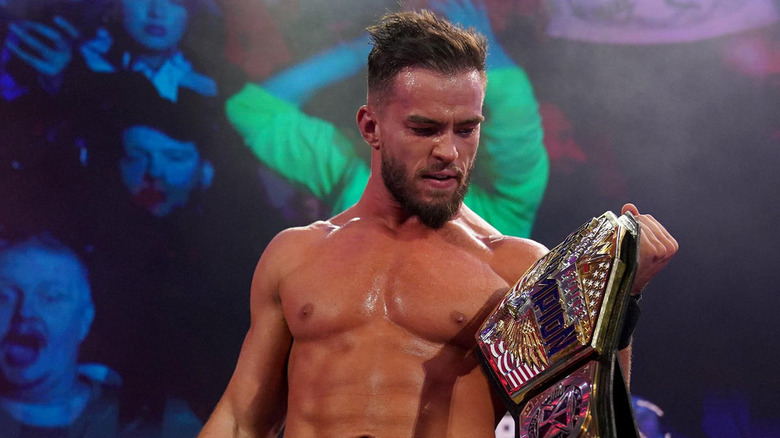 Austin Theory holds WWE title