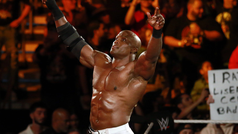 Bobby Lashley posing