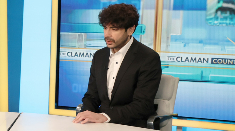 Tony Khan as a guest on The Claman Countdown