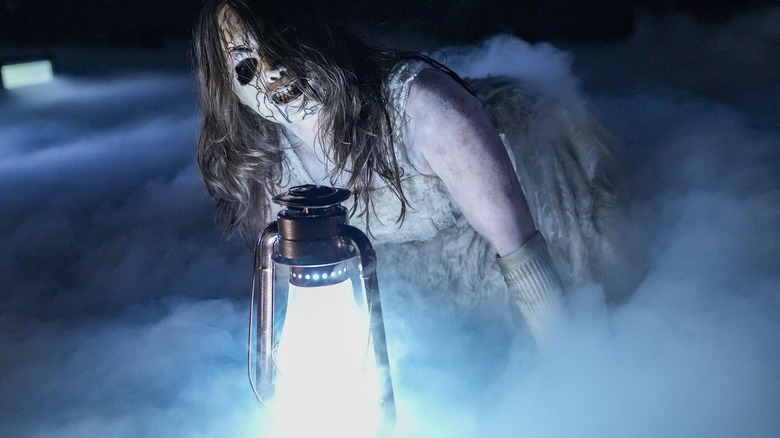 Nikki Cross with lantern