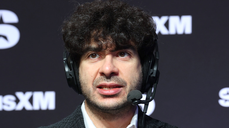 Tony Khan on the headset