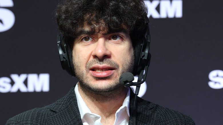 Tony Khan on the headset