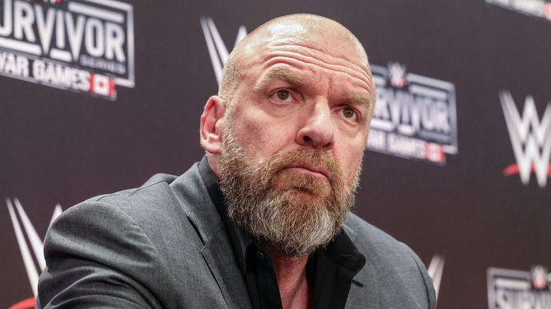 Triple H at Survivor Series Post-Show Press Conference