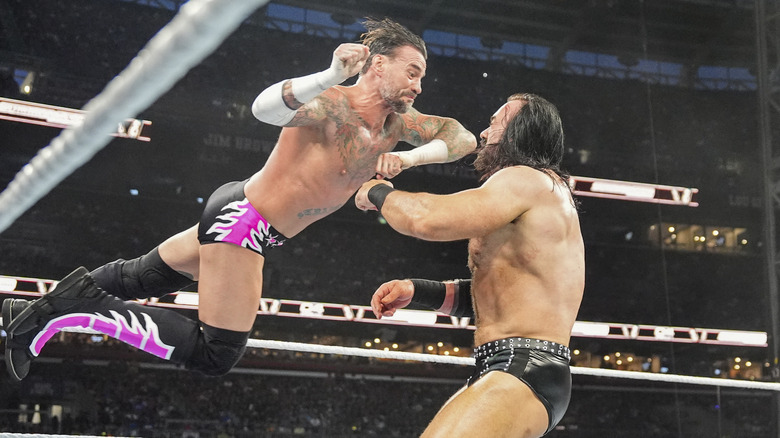 CM Punk glides towards Drew McIntyre