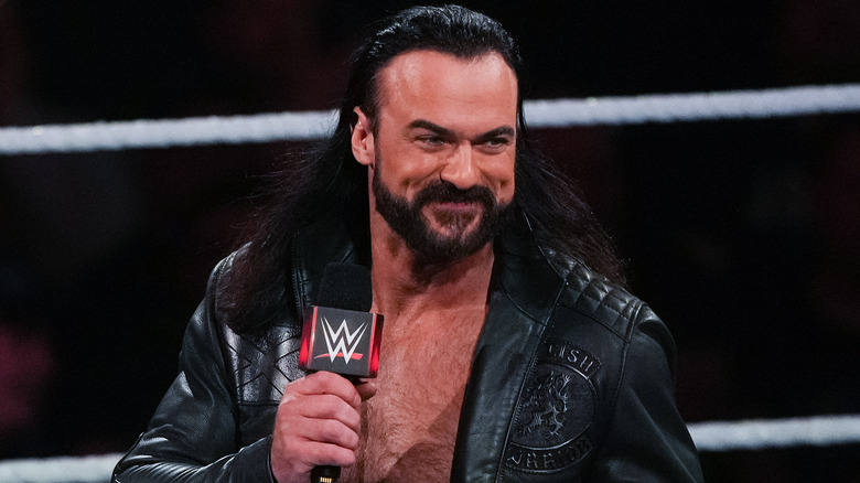 Drew McIntyre grinning from ear to ear