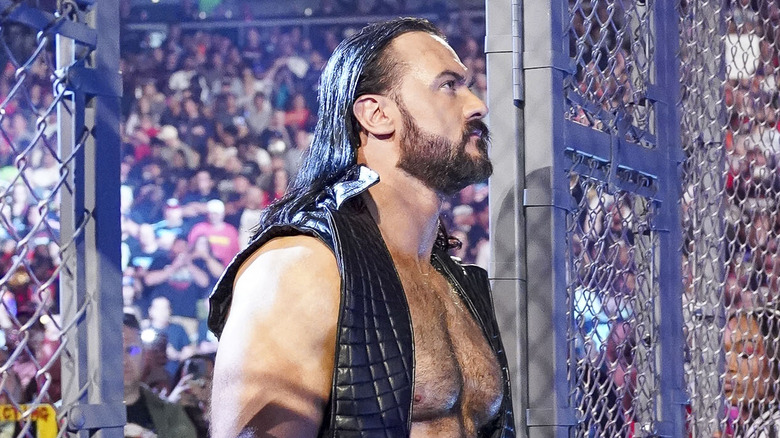 Drew McIntyre looking at the cell