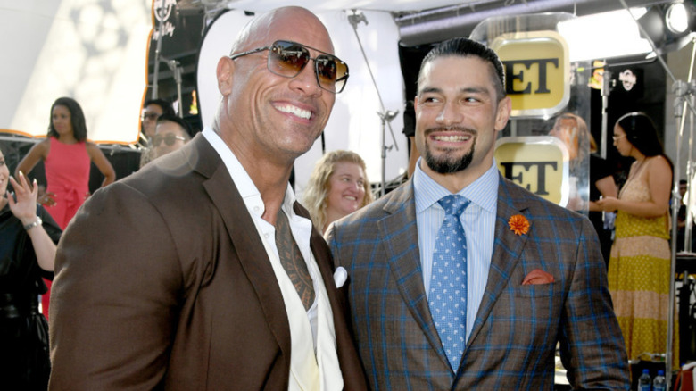 Dwayne The Rock Johnson and Roman Reigns