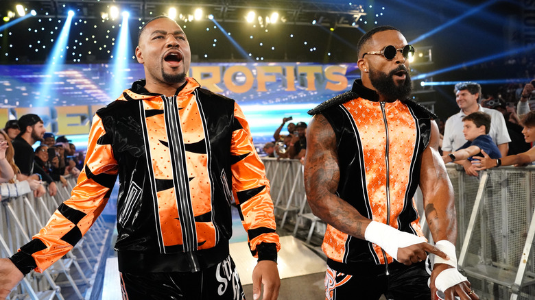 Angelo Dawkins and Montez Ford make their entrance