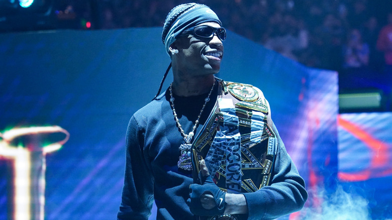 Travis Scott at WWE Elimination Chamber 2025