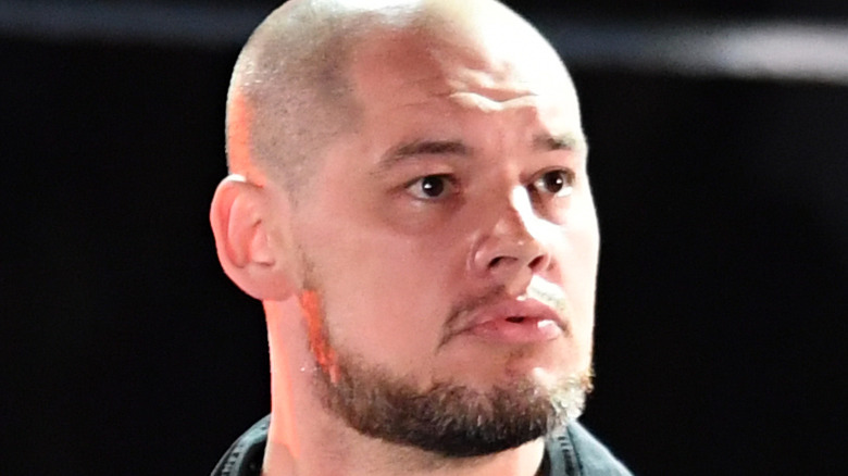 Baron Corbin looking upward