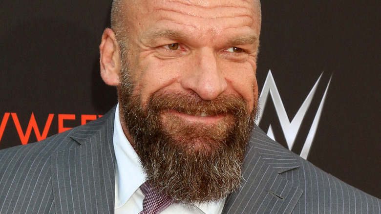 WWE's Triple H smiling