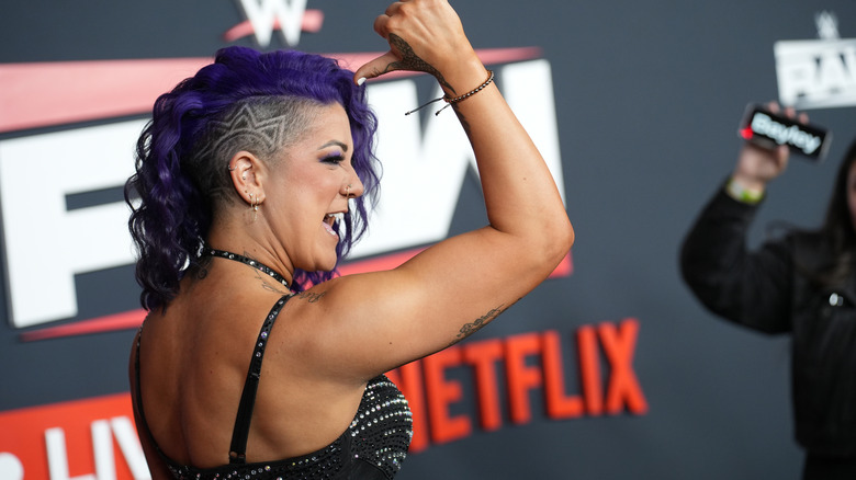 Bayley at the "WWE Raw" Netflix premiere