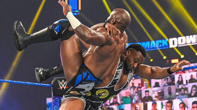 Big E wrestling Apollo Crews