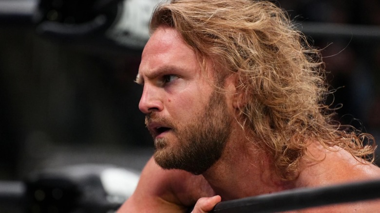 "Hangman" Adam Page looking sad