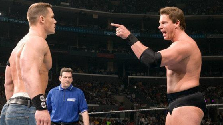 JBL pointing at John Cena
