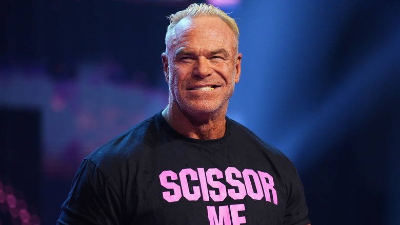 Billy Gunn making his AEW entrance