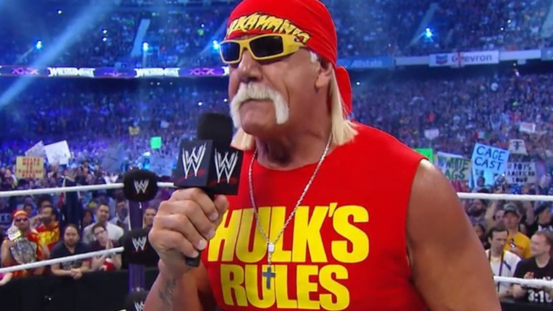 Hulk Hogan Cutting a Promo