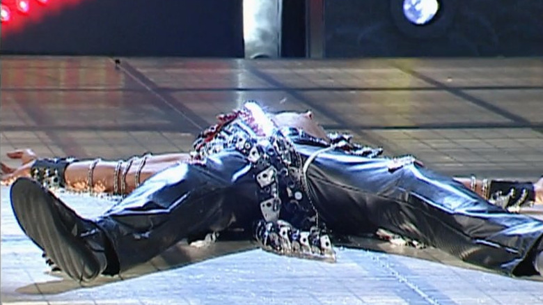 Shawn Michaels Stuck to Ground