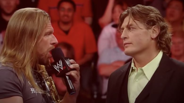 William Regal face-to-face with Triple H