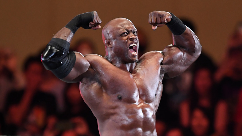 Bobby Lashley enters the ring during the WWE Live Tokyo at Ryogoku Kokugikan on June 29, 2019 in Tokyo, Japan.