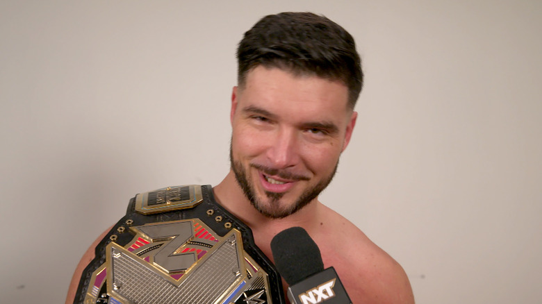 Ethan Page with NXT Title
