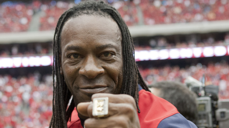 Booker T with his Hall of Fame ring