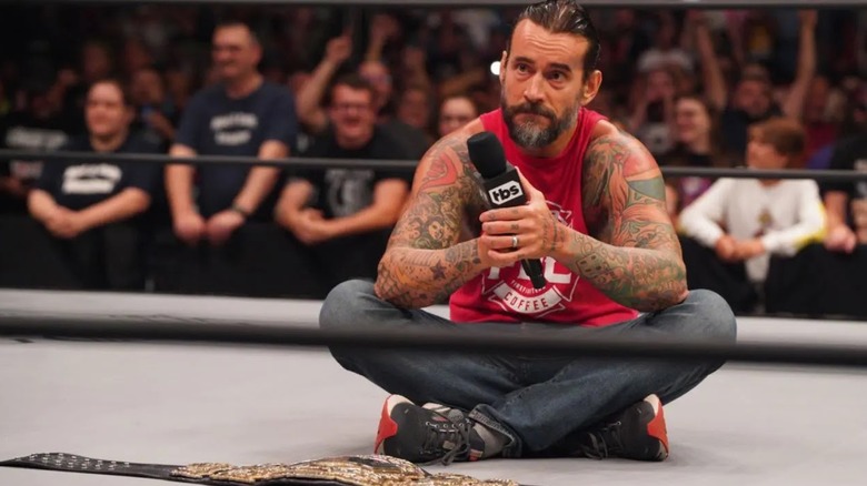 CM Punk Prepares To Speak On AEW Dynamite