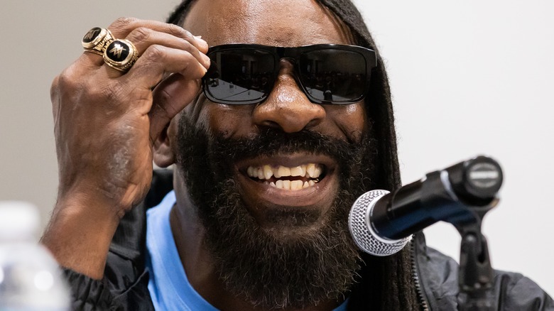 Booker T smiling, wearing sunglasses