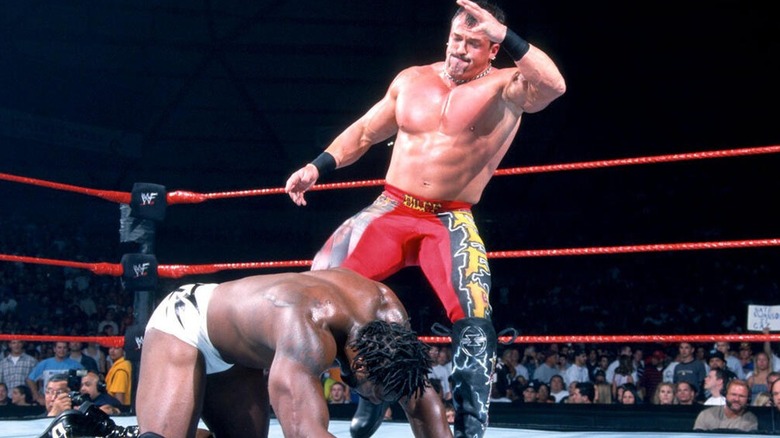 Booker T vs Buff Bagwell representing WCW on WWE Raw
