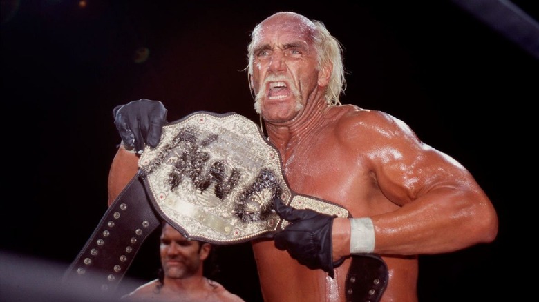 Hulk Hogan with WCW/NWO Title