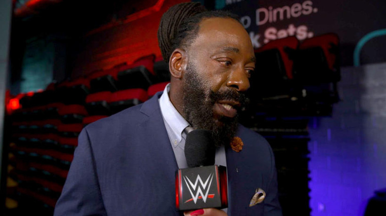 Booker T talking in WWE