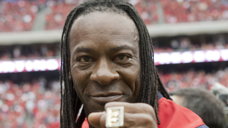 Booker T smiling to the camera