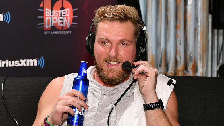 Pat McAfee grins